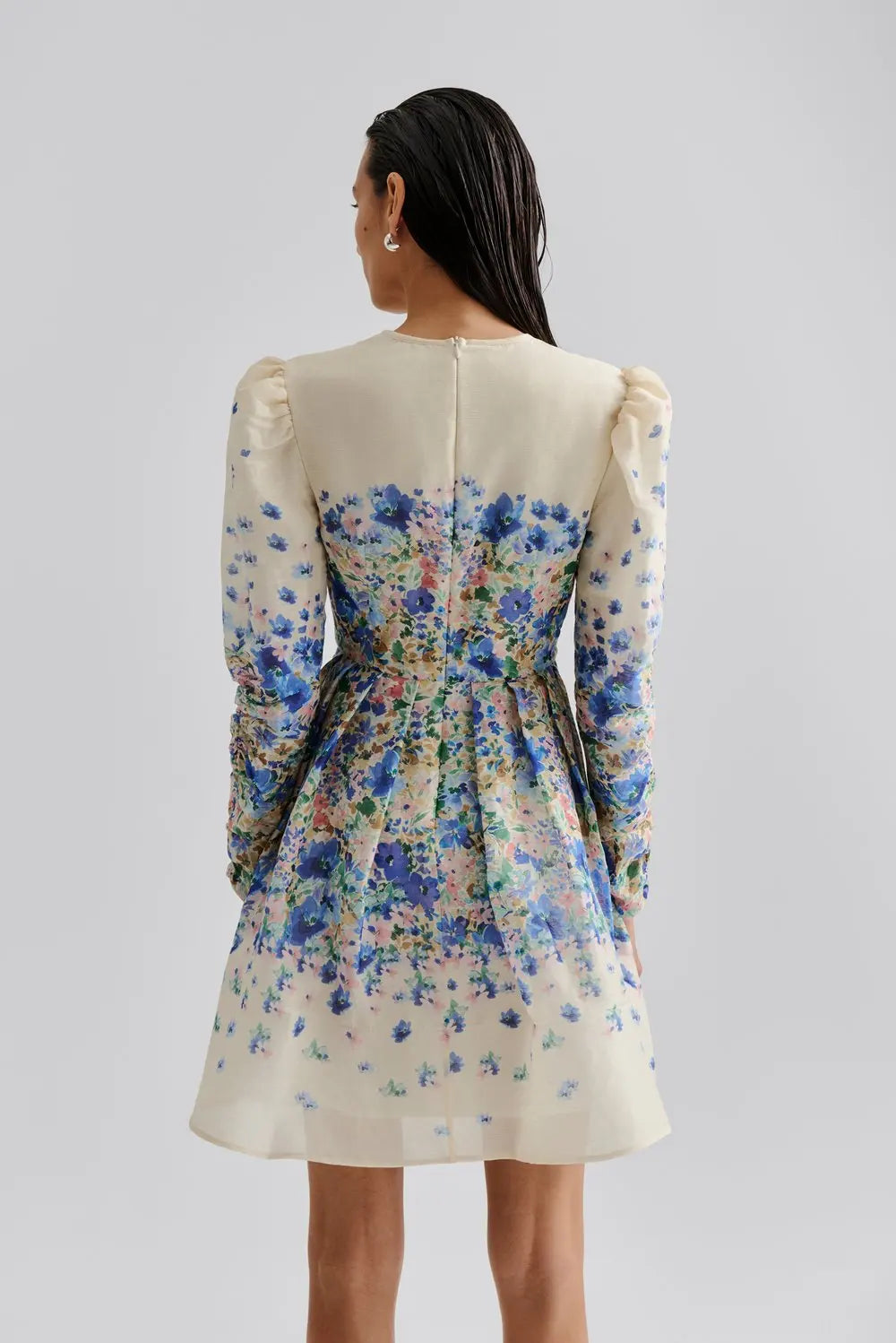Leoni Silk Blend Mini Dress - Ditsy