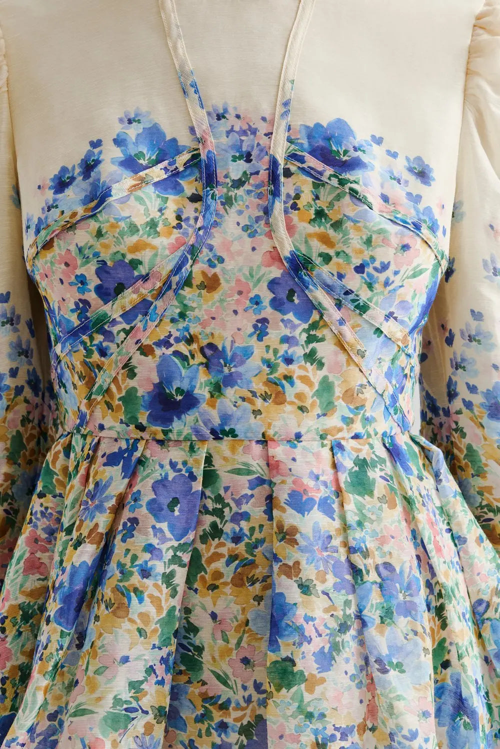 Leoni Silk Blend Mini Dress - Ditsy
