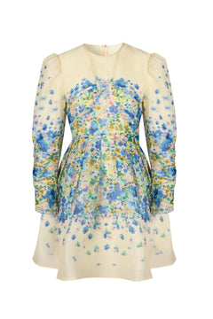 Leoni Silk Blend Mini Dress - Ditsy