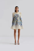 Leoni Silk Blend Mini Dress - Ditsy