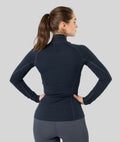 Rib Tech Half Zip - Mörkblå