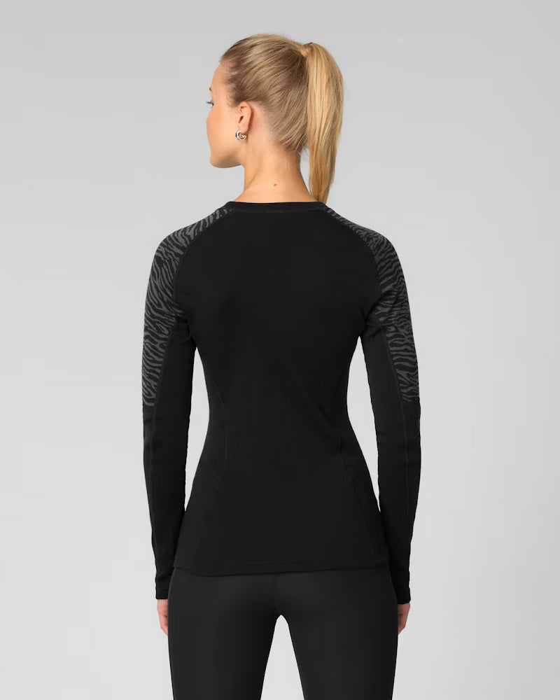 Elevate Wool Long Sleeve - Svart