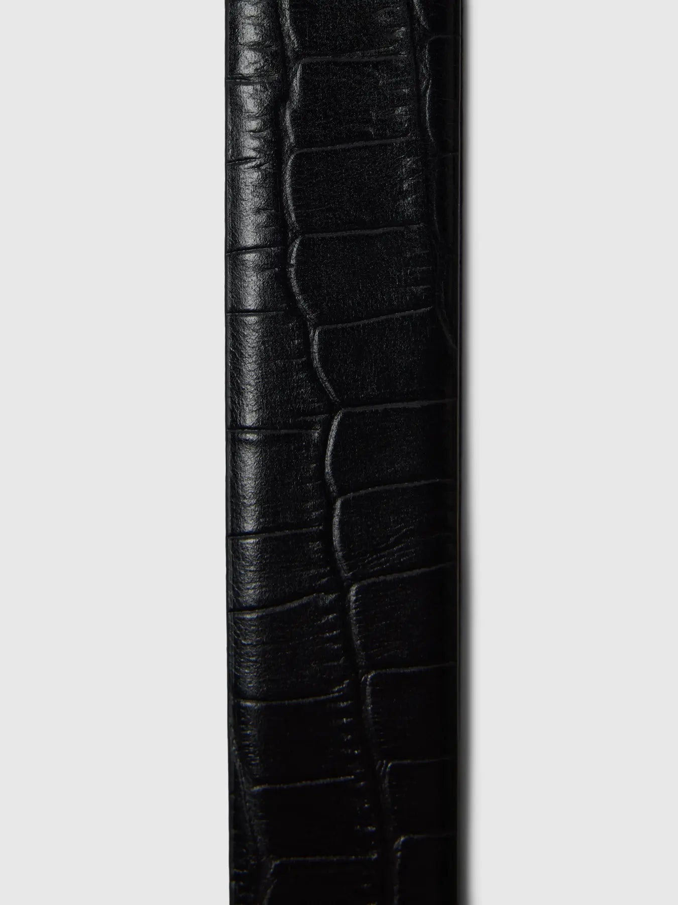 Selected Iona Skärp - Svart Croco