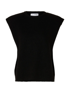 Lulu Sl Knit Vest - Black