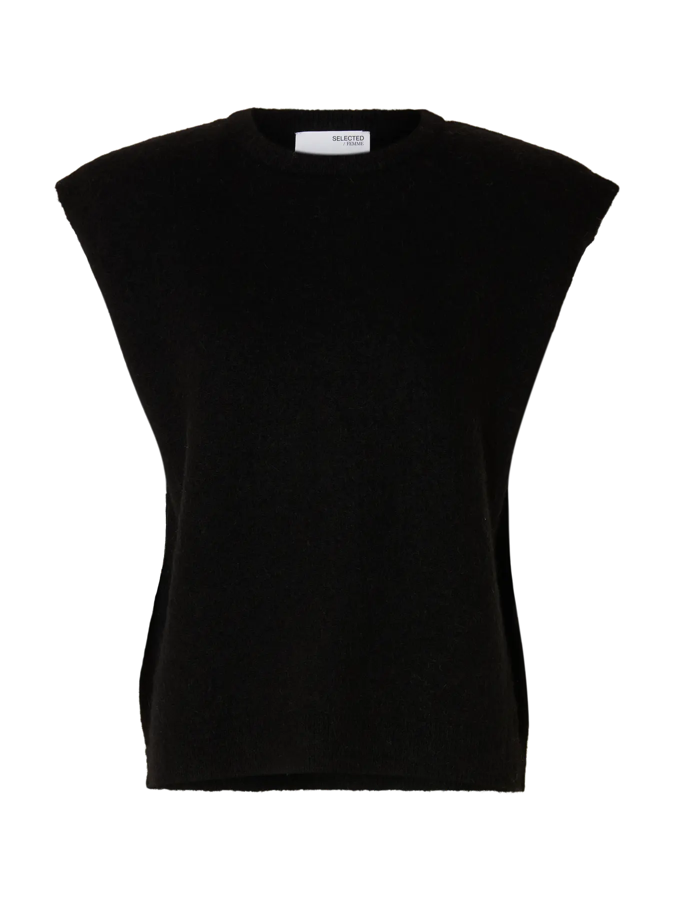 Lulu Sl Knit Vest - Black