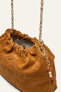 BA&SH Bag M Suede June Tote - Cognac