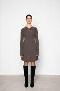 Myla Dress - Dark Taupe Melange
