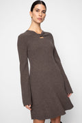 Myla Dress - Dark Taupe Melange