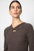 Myla Dress - Dark Taupe Melange