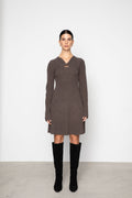 Myla Dress - Dark Taupe Melange