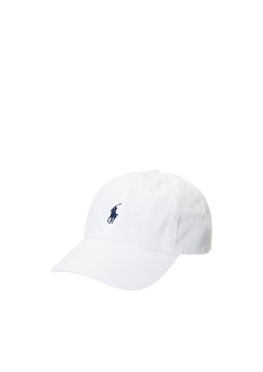The Iconic Cotton Chino Ball Cap - White/Newport Navy
