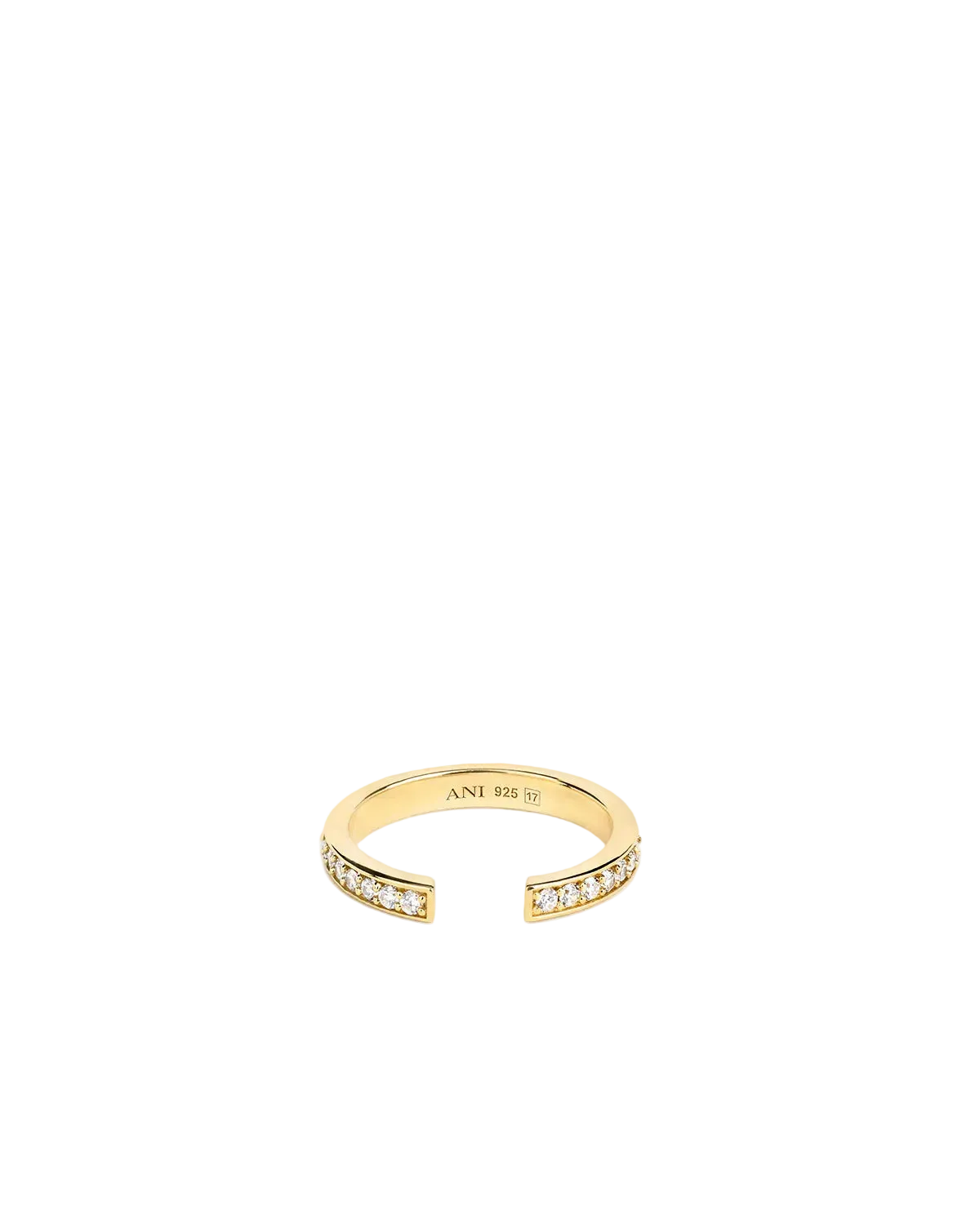 Aperto Pavé Ring - Guld