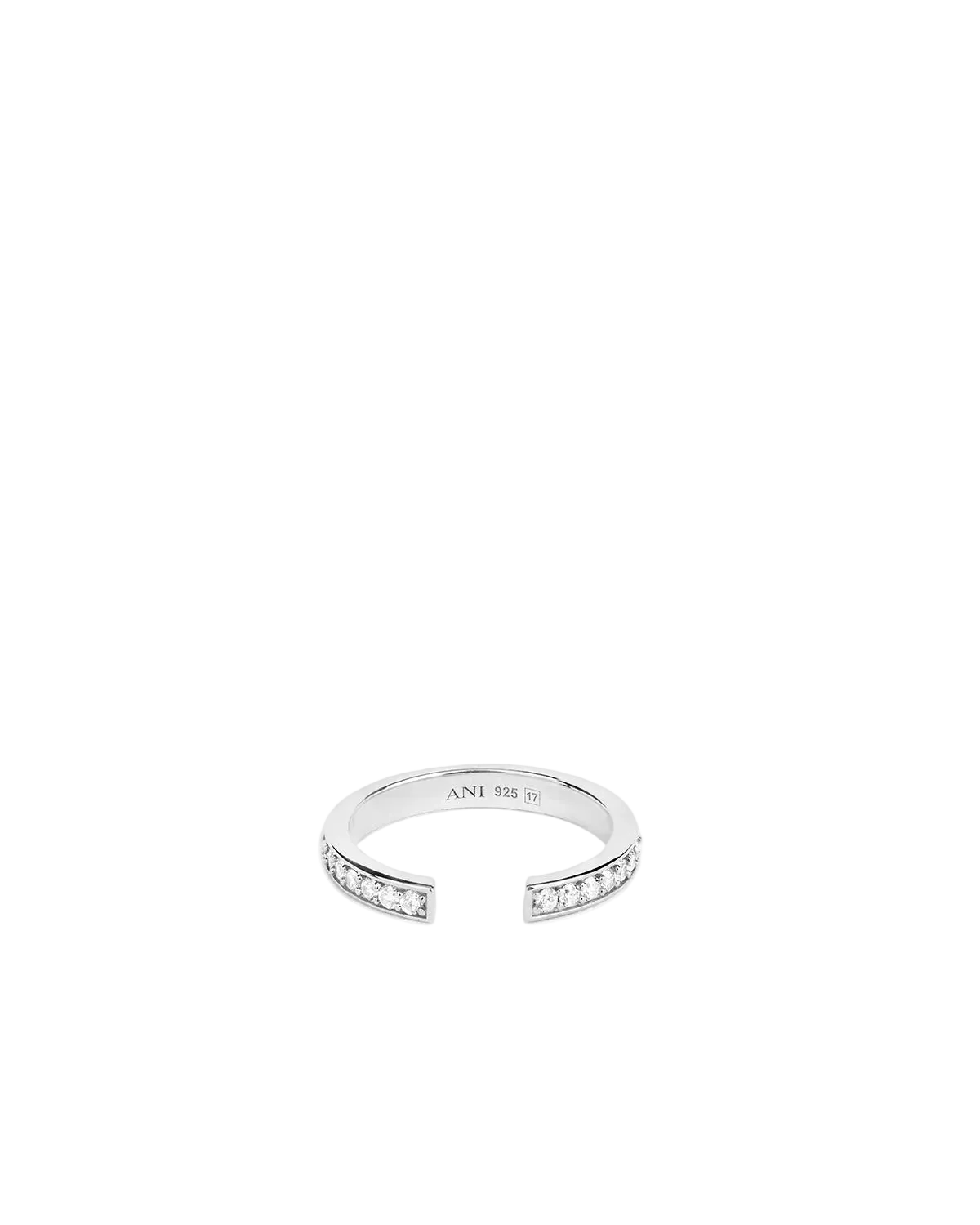 Aperto Pave Ring - Silver