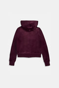 Robertson Classic Velour Zip Hoodie - Winetasting