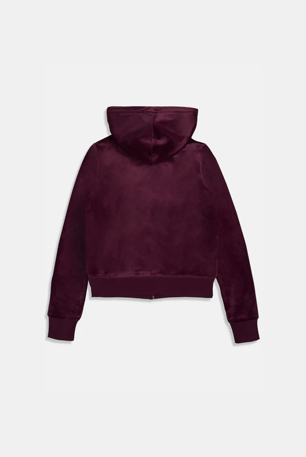 Robertson Classic Velour Zip Hoodie - Winetasting
