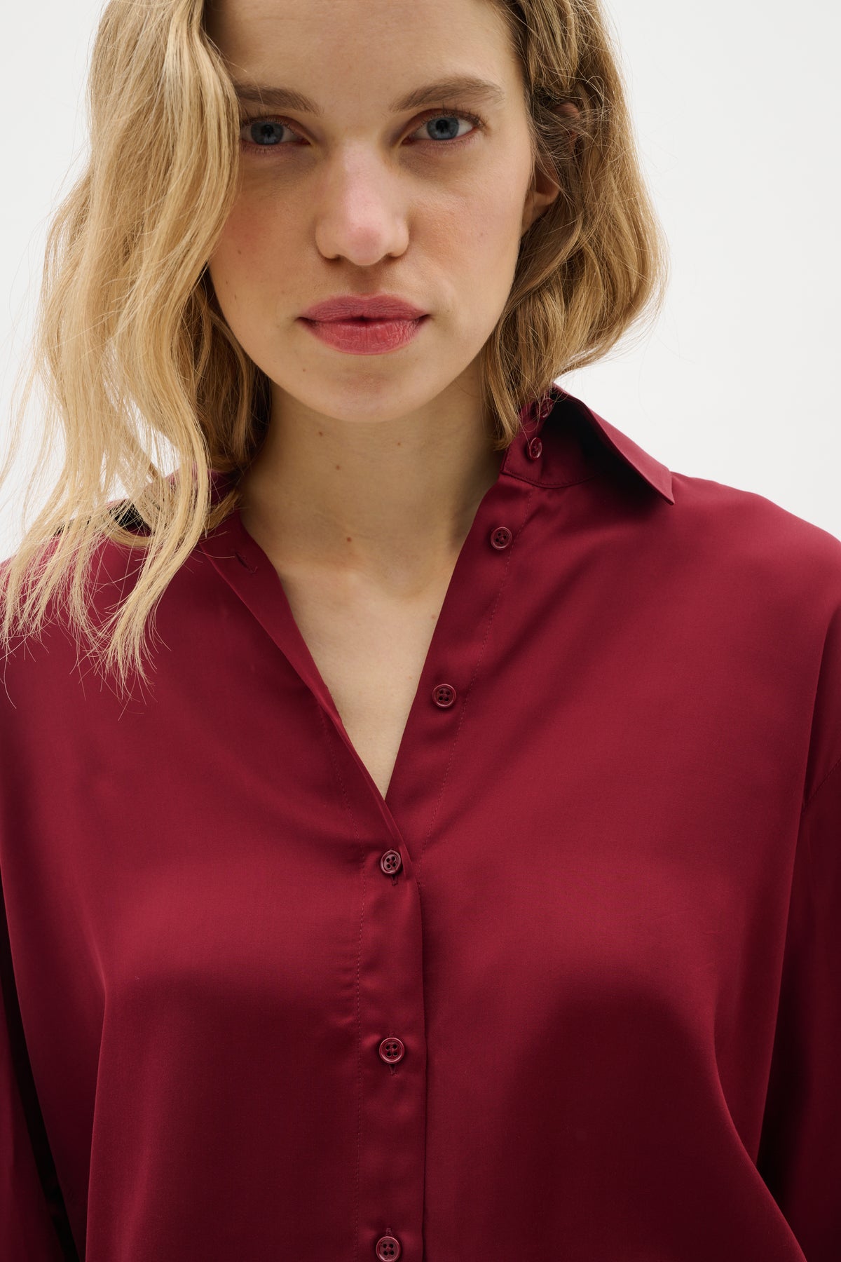 PaulineIW Skjorta - Cabernet
