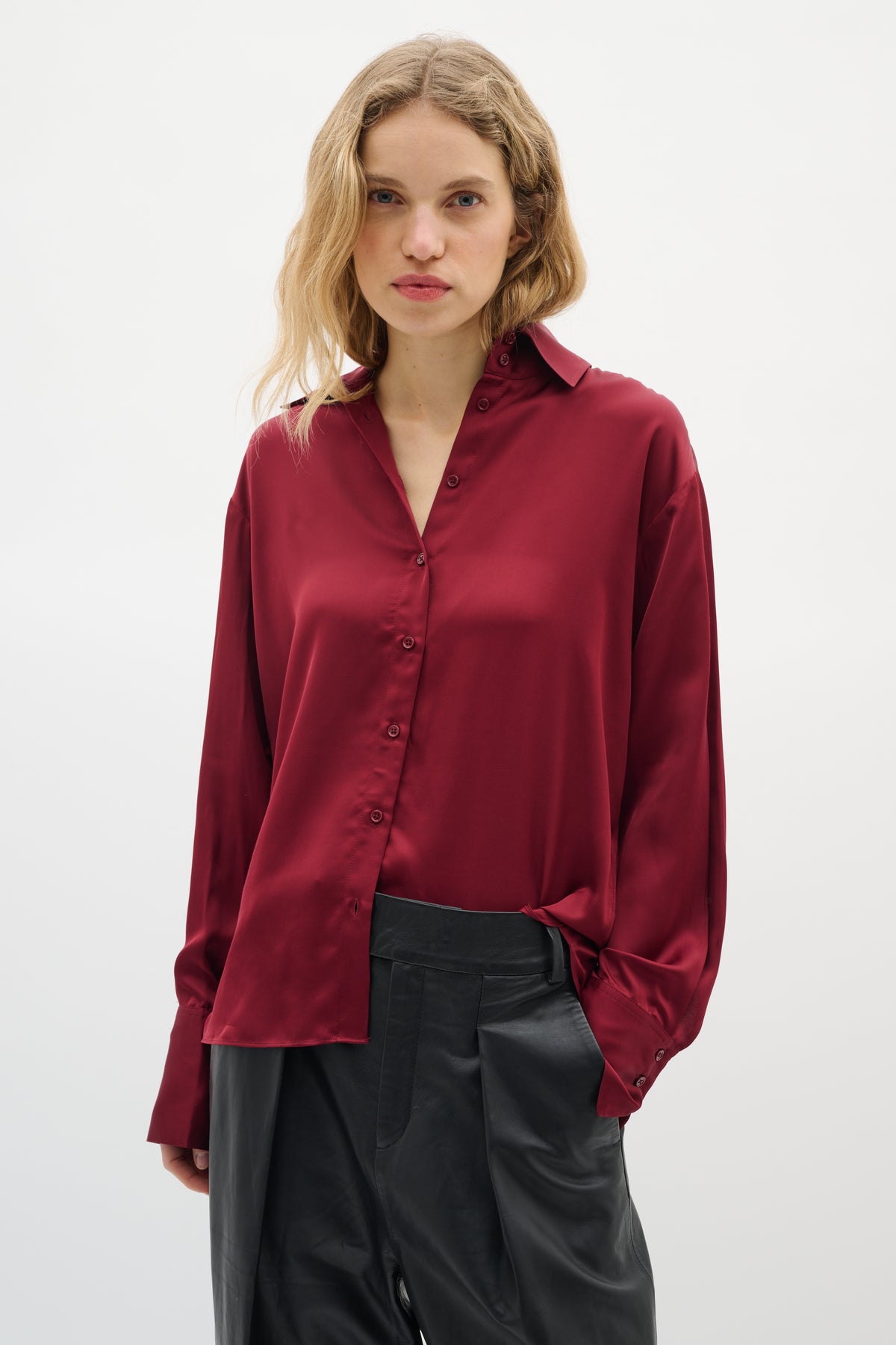 PaulineIW Skjorta - Cabernet