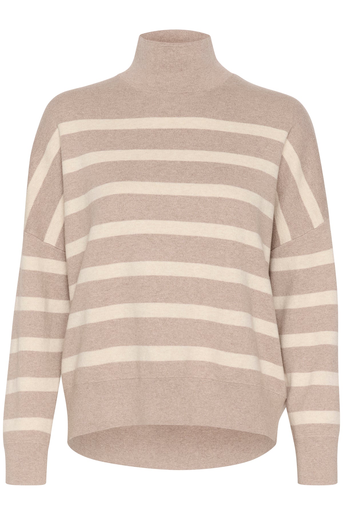 TenleyIW Turtleneck Pullover - Sandy Grey Melange/Haze