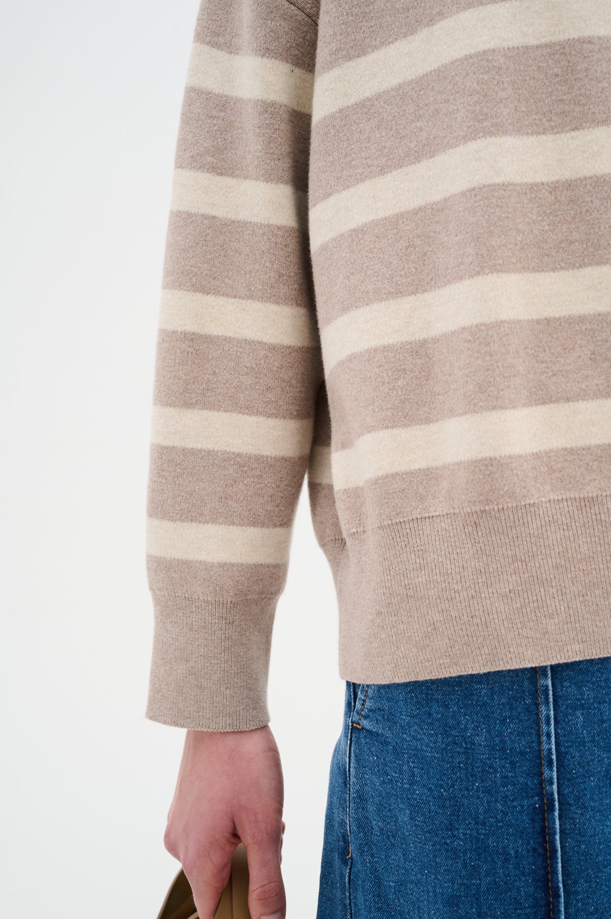 TenleyIW Turtleneck Pullover - Sandy Grey Melange/Haze
