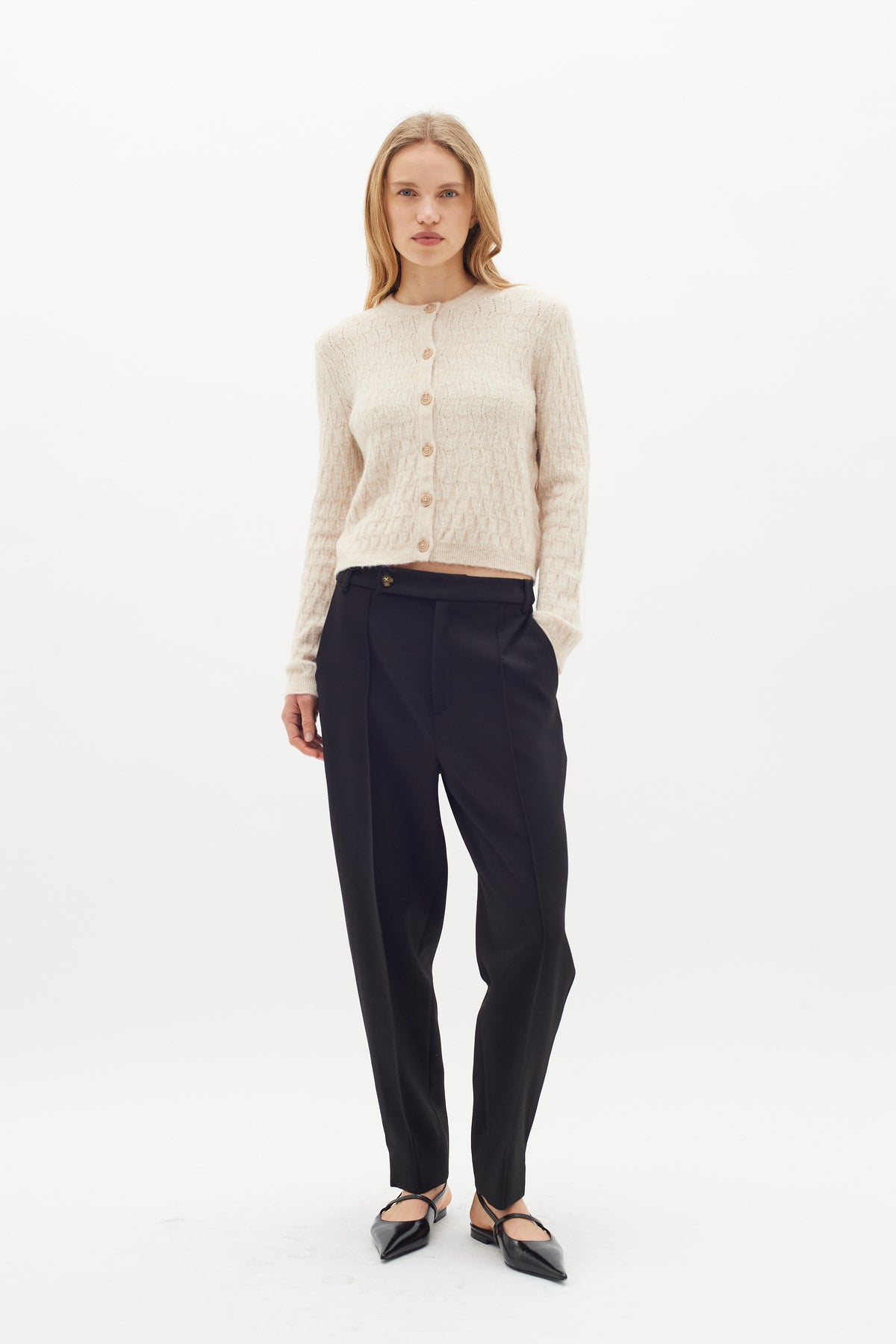 JunahIW Cardigan - Haze Melange