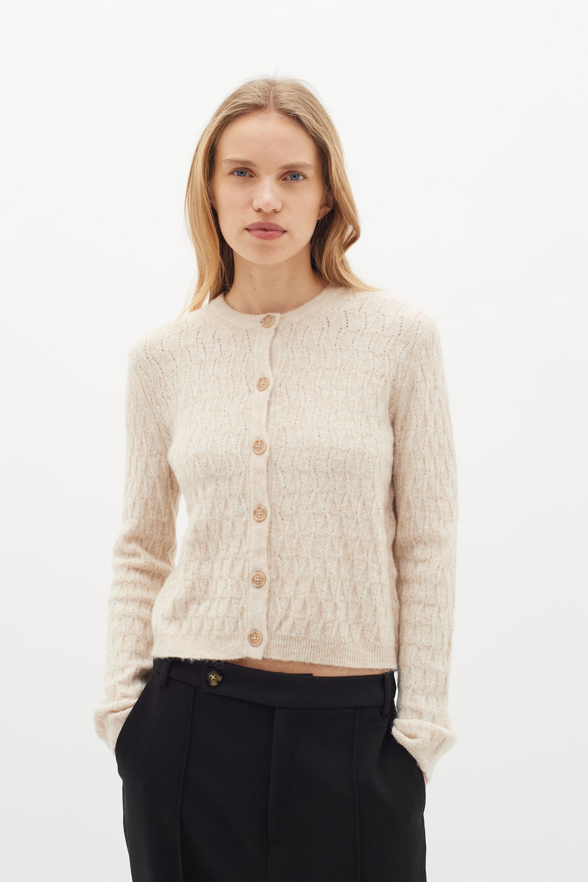 JunahIW Cardigan - Haze Melange