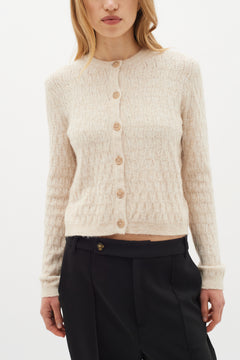JunahIW Cardigan - Haze Melange