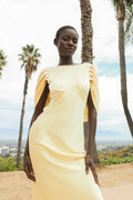 Louise Draped Back Maxi Dress - Gul
