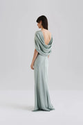Louise Draped Back Maxiklänning - Sage