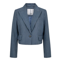 Nelliecc Stripe Blazer - Blue