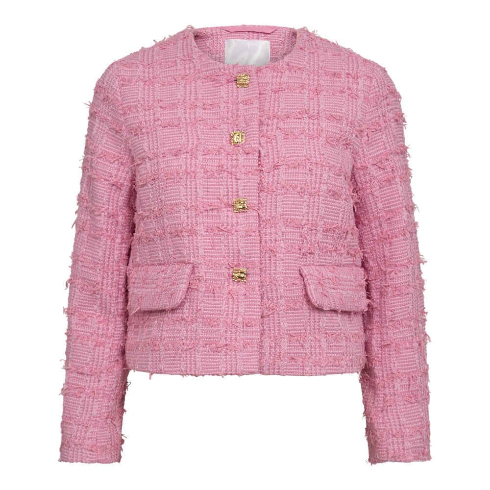 CalaCC Check Boucle Jacka - Candyfloss