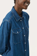 CollettePW SH - Medium Blue Denim
