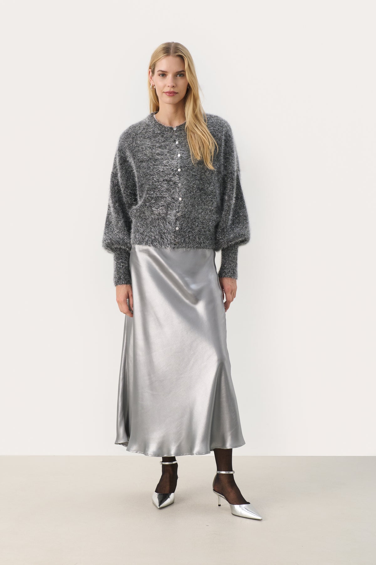 MilenaPW CA - Black/Silver Lame