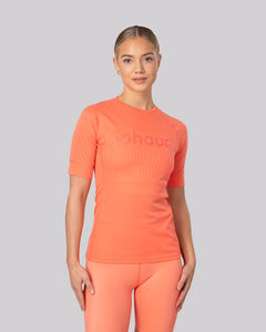 Rib Tech Tee - Light Coral