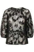 VivanPW Blus - Black Sequins On Mesh