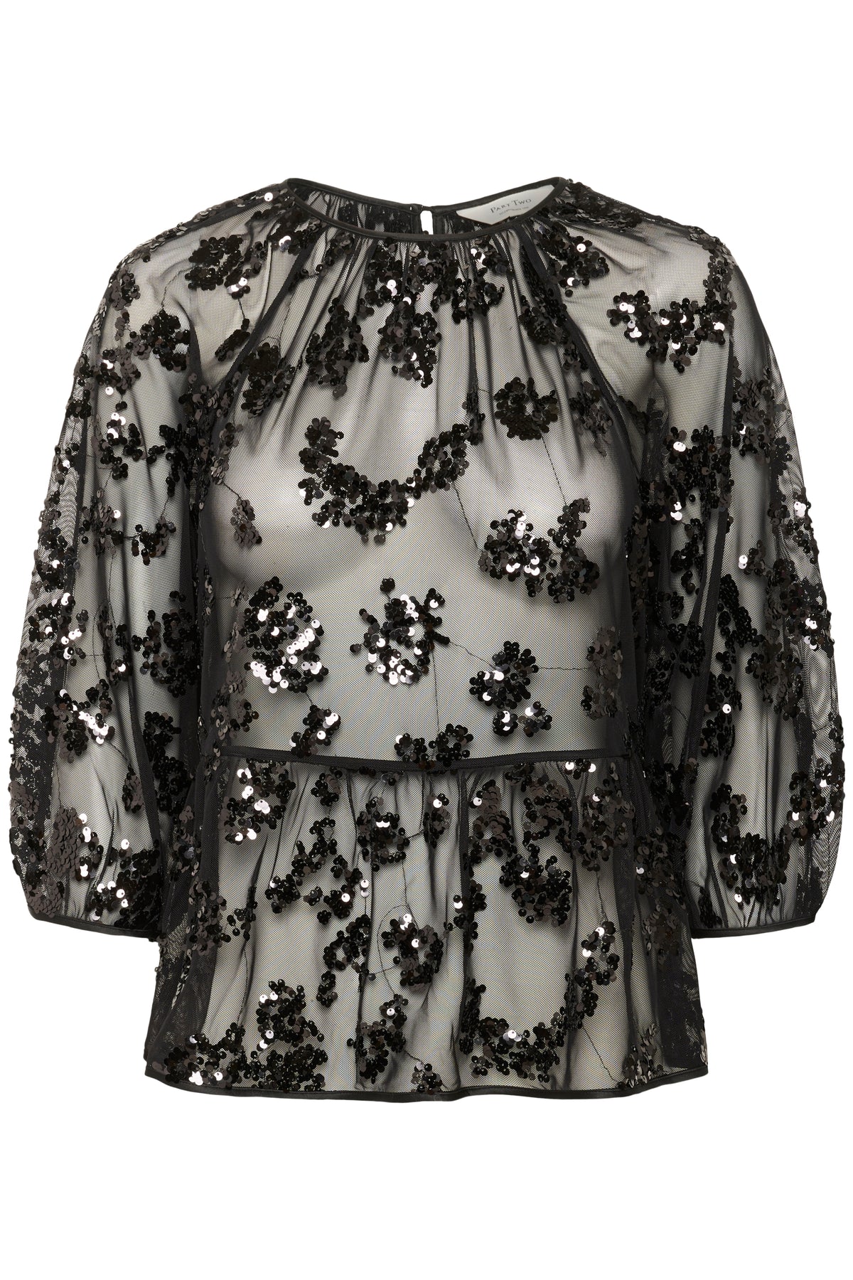 VivanPW Blus - Black Sequins On Mesh