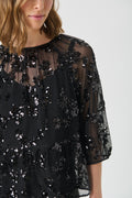 VivanPW Blus - Black Sequins On Mesh