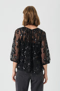 VivanPW Blus - Black Sequins On Mesh