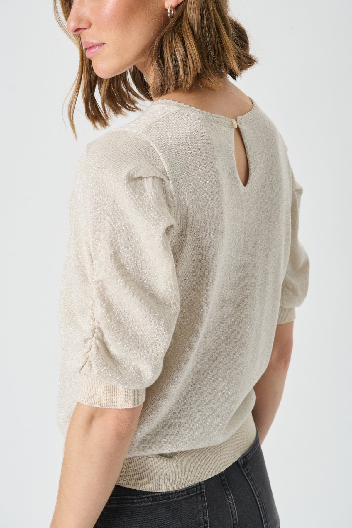 VaraiaPW PU - Whitecap Gray With Lurex