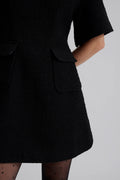 Rayna Boucle Mini Dress - Black