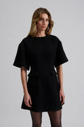 Rayna Boucle Mini Dress - Black