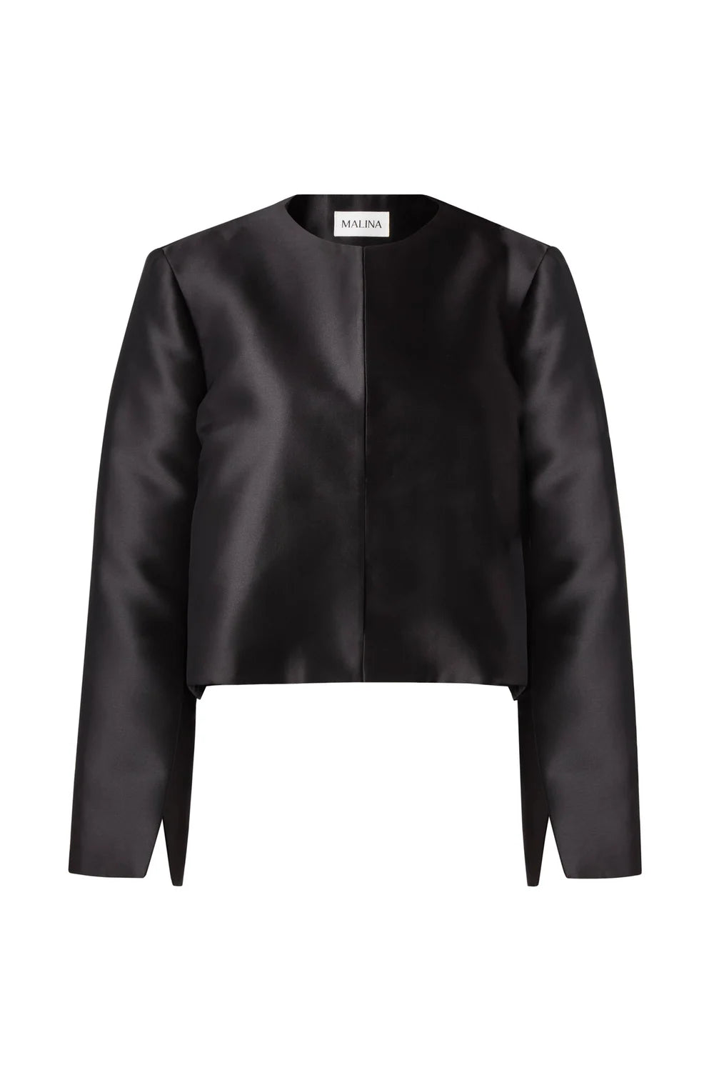 Ruthie Cropped Long Sleeve Blus - Svart