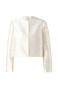 Ruthie Cropped Long Sleeve Blus - Elfenbensvit