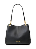 Kensington Large Pebbled Leather Tote Bag - Svart