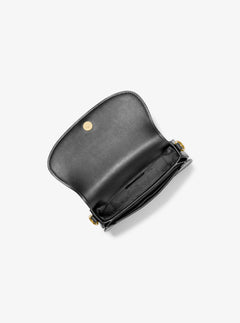 Mila Small Chain Sling Messenger Bag - Black