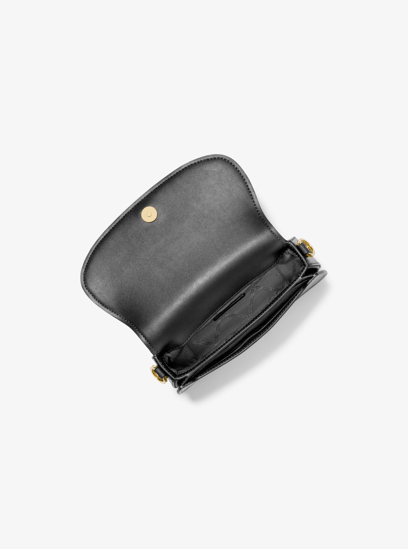 Mila Small Chain Sling Messenger Bag - Black