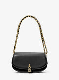 Mila Small Chain Sling Messenger Bag - Black