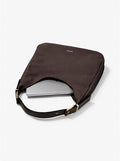 Nolita Large Nubuck Hobo Shoulder Bag - Chocolate