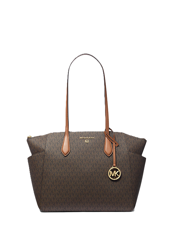 Marilyn Medium Logo Tote Bag - Brun/Acorn
