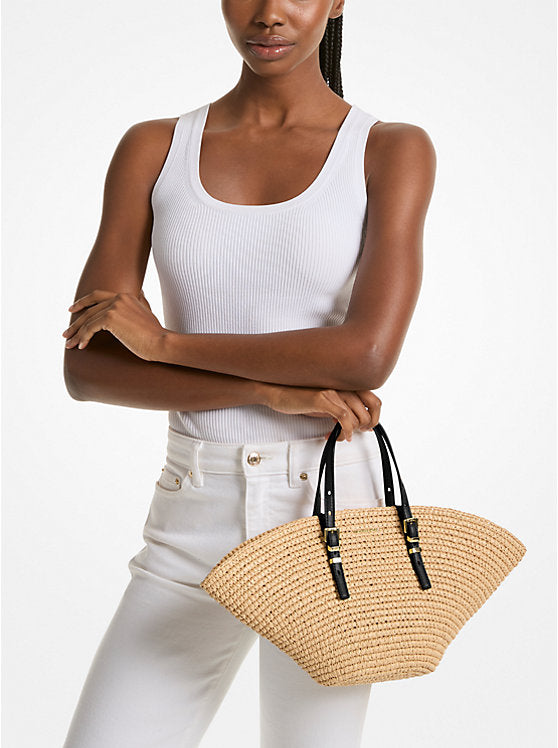 Sm Fan Tote - Natural/Black