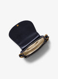 Michael Kors Josie Medium Suede Saddle Bag - Blå